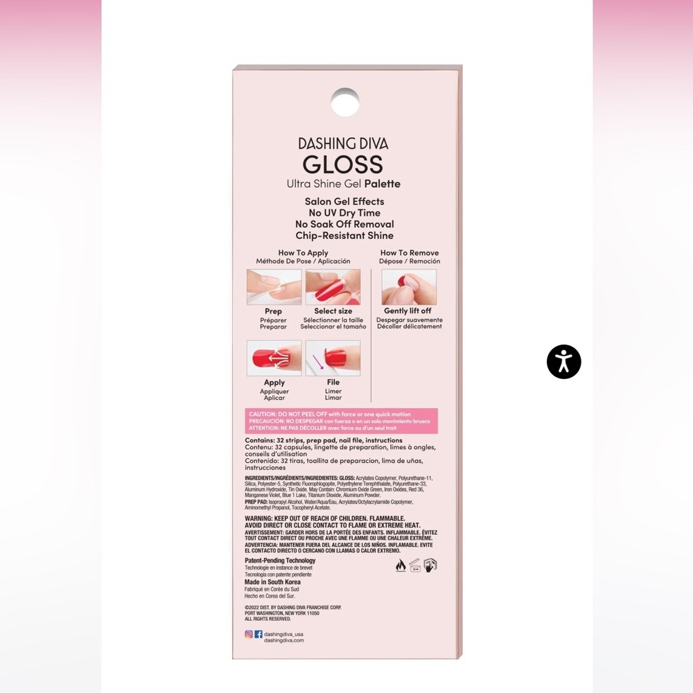 Dashing Diva Gloss Ultra Shine Gel Nail Stickers in Imperial Jasper New - Picture 5 of 6